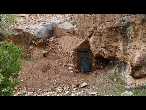 A warm bed and a fireplace in my shelter