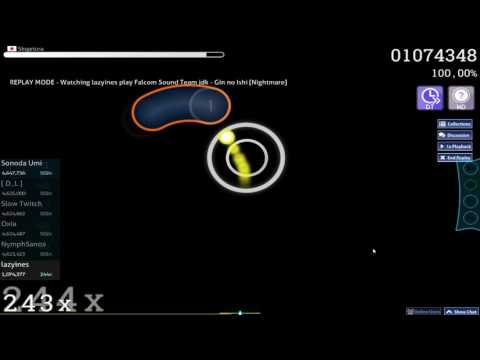 lazy osu Falcom Sound Team jdk Gin no Ishi Nightmare FC HDDT #9