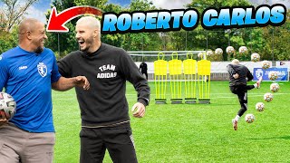 ROBERTO CARLOS TEACHES ME HIS INSANE FREE KICK! 😱💫☄️