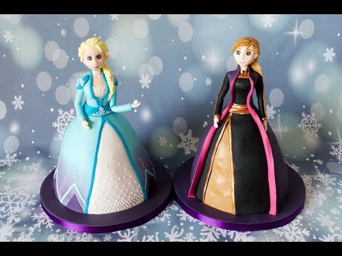 Tutorial Elsa & Anna Barbie Cake door Sandra Waaijenborg van Sowiesotaart