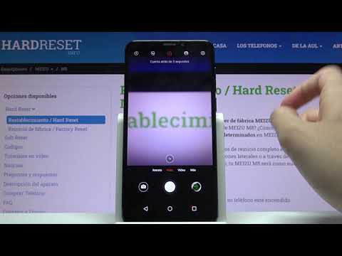 Cómo sacar una foto con temporizador en Meizu M8 - tiempo de cámara