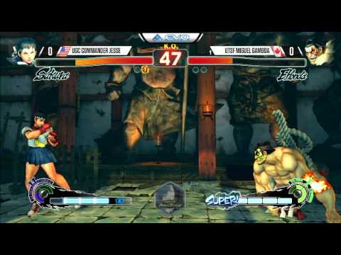 UGC Commander Jesse (Sakura) vs UTSF Miguel Gamboa (Honda) - EVO 2015 USF4 Pools - 720p/60fps
