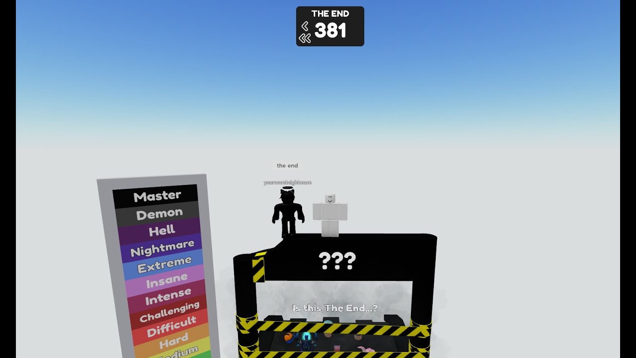 Last Stage Master+ [380] - Master's Difficulty Chart Obby