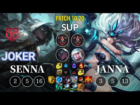 SB joker Senna vs Janna Sup - KR Patch 10.20