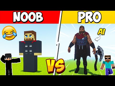 NOOB vs PRO: But Ai Build THOR For Me | Build Battle Minecraft
