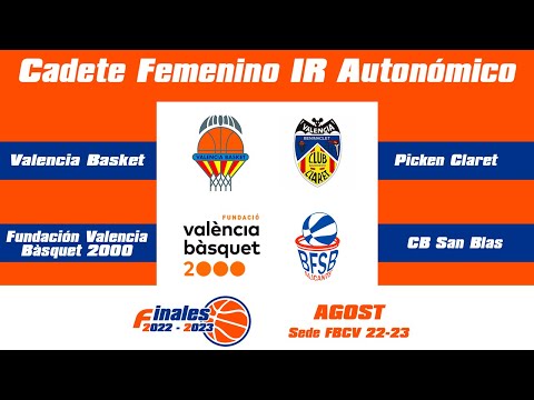 FF CADETE FEMENINO AUTONÓMICO Fundacón Valencia Bàsquet 2000 - CB San Blas Alicante