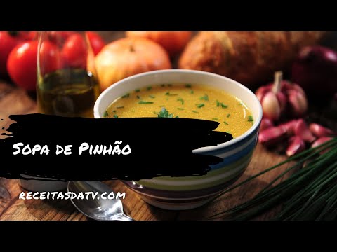 Receita de Sopa de Pinhão