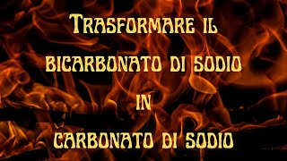 Trasformare il Bicarbonato di Sodio in Carbonato di Sodio (Soda Solvay)