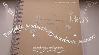 Academic Planner Tour | Pumpkin Productivity Planner | Open University