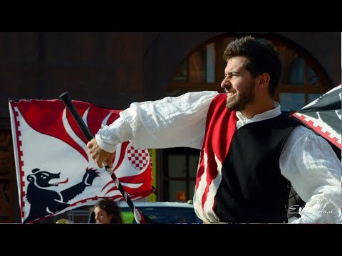 Фестиваль "Времена и эпохи". Итальянские флагоносцы Сompagna dell'Orso. Pistoia