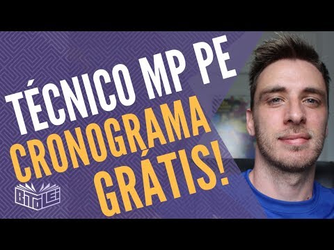 Concurso Técnico Ministerial MP PE 2018 - Análise e cronograma GRÁTIS (Plano de estudos completo)