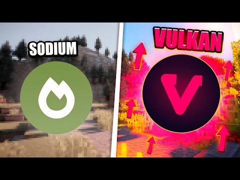 THE Best MOD for MORE FPS of MINECRAFT!  - Vulkan Mod +FPS BOOST (Comparison with Sodium and Optifine)