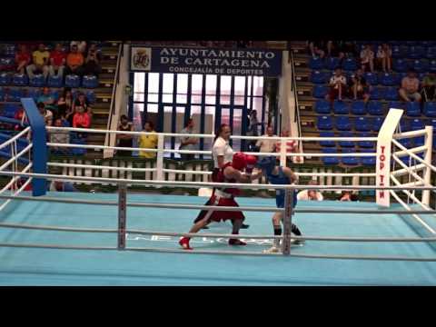 BORMANN Sarah vs Ascin Katalia former European Champion 51 kg 05 06 2015 BOXAM Cartagena