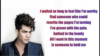 Adam Lambert - Feel Something [Lyrics Video]