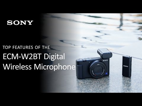 Sony | Belaidis Bluetooth mikrofonas | ECM-W2BT | Visakryptis; Aiškus skaitmeninis perdavimas be laidų; Aukštos kokybės garso perdavimas iš mikrofono į imtuvą; 9 valandų baterijos veikimo laikas; Stabilus, nepertraukiamas garso įrašymas; Apsaugos priemonės, skirtos užkirsti kelią įrašymo gedimams; Produkto paveikslėlyje parodytas 3,5 mm stereo mini lizdas siųstuvo viršuje. Išplečiamumas naudojant 3,5 mm stereo mini lizdą video
