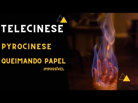 Queimando papel  com Telecinese  #shorts Youtube