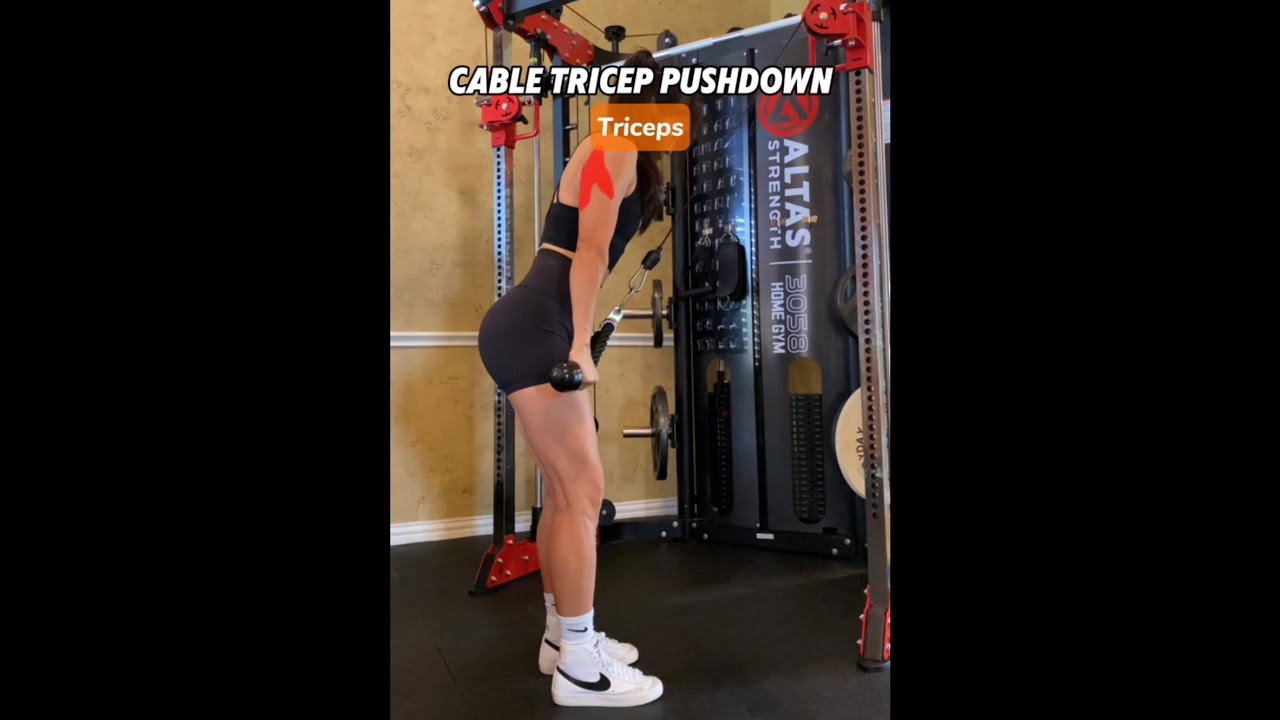 Cable Tricep Pushdown Key Points