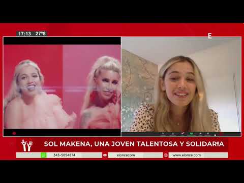 Sol Makena, una joven talentosa y solidaria