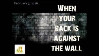 MCOG:  When Your Back is Against the Wall