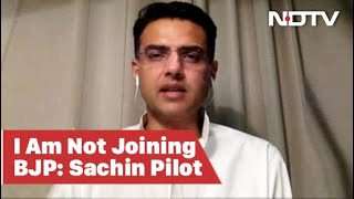Sachin Pilot To NDTV: Not Joining BJP, Still With Congress - Download this Video in MP3, M4A, WEBM, MP4, 3GP