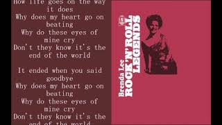 Brenda Lee   The end of the world