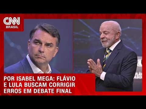 Flávio e Lula buscam corrigir erros em debate final | LIVE CNN