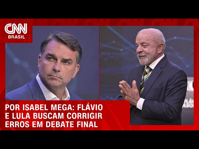 Flávio e Lula buscam corrigir erros em debate final | LIVE CNN