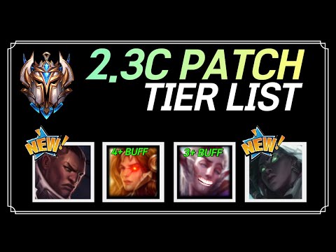 와일드리프트 7월15일 최신 2.3C패치 티어리스트! WildRift 2.3C July.15 Newest Tier List