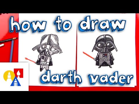 How To Draw A Cartoon Darth Vader