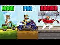 Hill Climb Racing 2 NOOB Vs PRO Vs HACKER
