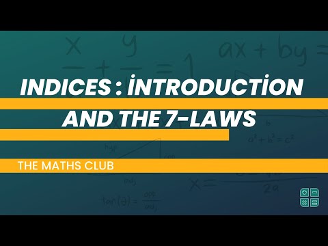 Laws of indices | The Maths Club | WAEC | NECO | JAMB