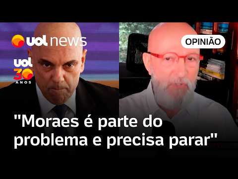 Moraes é parte do problema, investigador e juiz; ele é tudo. E uma hora tem que parar, diz Josias