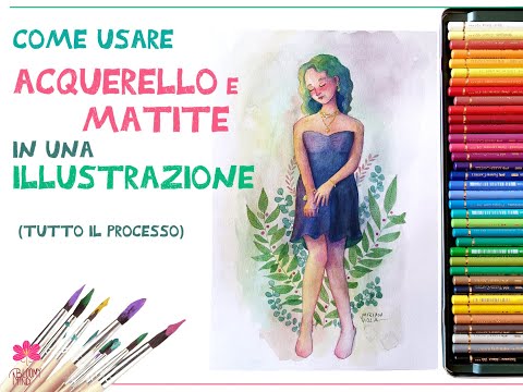 Come dipingere in acquerello: tutte le basi mentre dipingo una illustrazione