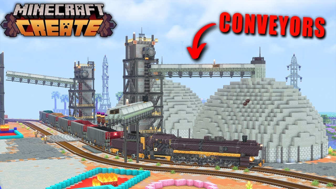Designing A CEMENT PLANT In Minecraft Create Mod