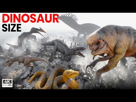 Dinosaur Size Comparison 2026 | T REX VS INDOMINUS REX VS MOSASAURUS