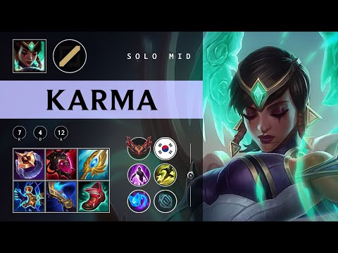Karma Mid vs Orianna - KR Grandmaster Patch 25.23