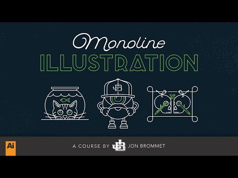 Skillshare Class Trailer: Monoline Illustration In Adobe Illustrator