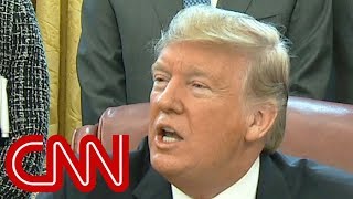 Trump gets testy with reporter over shutdown