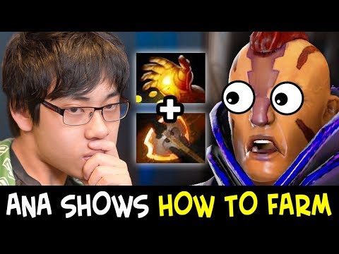 Ana MIDAS + BATTLE FURY Slark — makes joke of enemy Anti-Mage