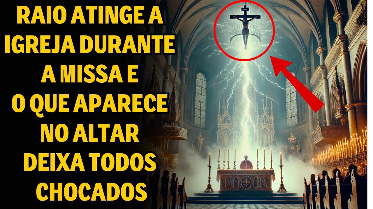 Um Raio Atinge A Igreja Durante A Missa E O Que Aparece No Altar Deixa Todos Sem Palavras