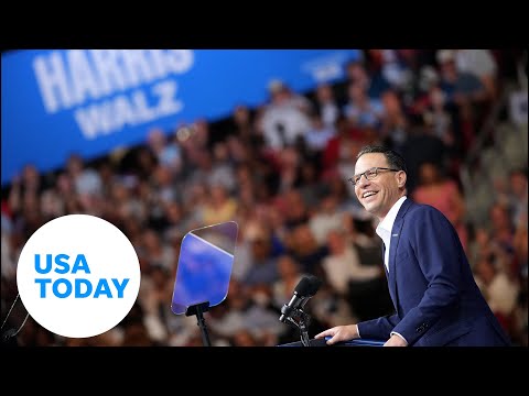 Kamala Harris, Tim Walz's warm welcome from Josh Shapiro at PA rally USA TODAY