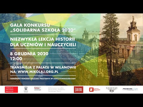 Zdjęcie artykułu - Gala "Solidarna Szkoła 2020" i Niezwykła Lekcja Historii