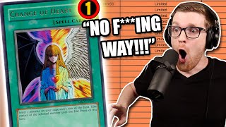 NO F***ING WAY! CHANGE OF HEART IS LEGAL! | Yu-Gi-Oh! Official May 2022 TCG Banlist! LIVE REACTION!