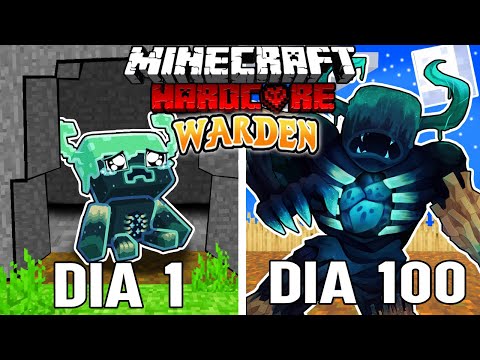 Mapaxe - 🌀I survived 100 DAYS being a WARDEN in Minecraft HARDCORE!