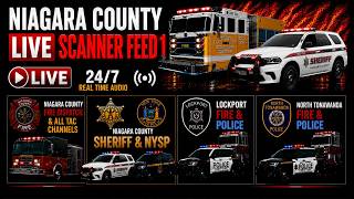 🔴Live 24/7 Niagara County Police, Fire & EMS Scanner - Niagara County Fire Wire Livestream #1