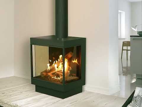 Ortal Wilderness Three Sided 25H Fireplace - Hearth Appliances