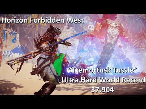 Horizon Forbidden West Arena "Tremortusk Tussle" Ultra Hard World Record 37.904s