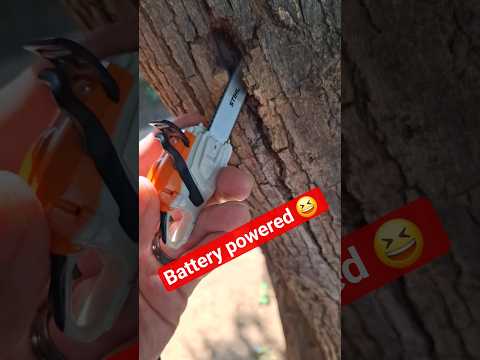 The world's smallest Stihl chainsaw. #michaelstoolbench #stihl #chainsaw #stihlchainsaw