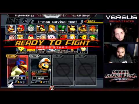 11/22/15 - Versus Melee - GF - VS| Porkchops (Falco, Fox) vs TGL| Blea Gelo (Luigi, Marth)