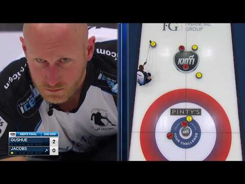 Brad Jacobs amazing angle raise double for one